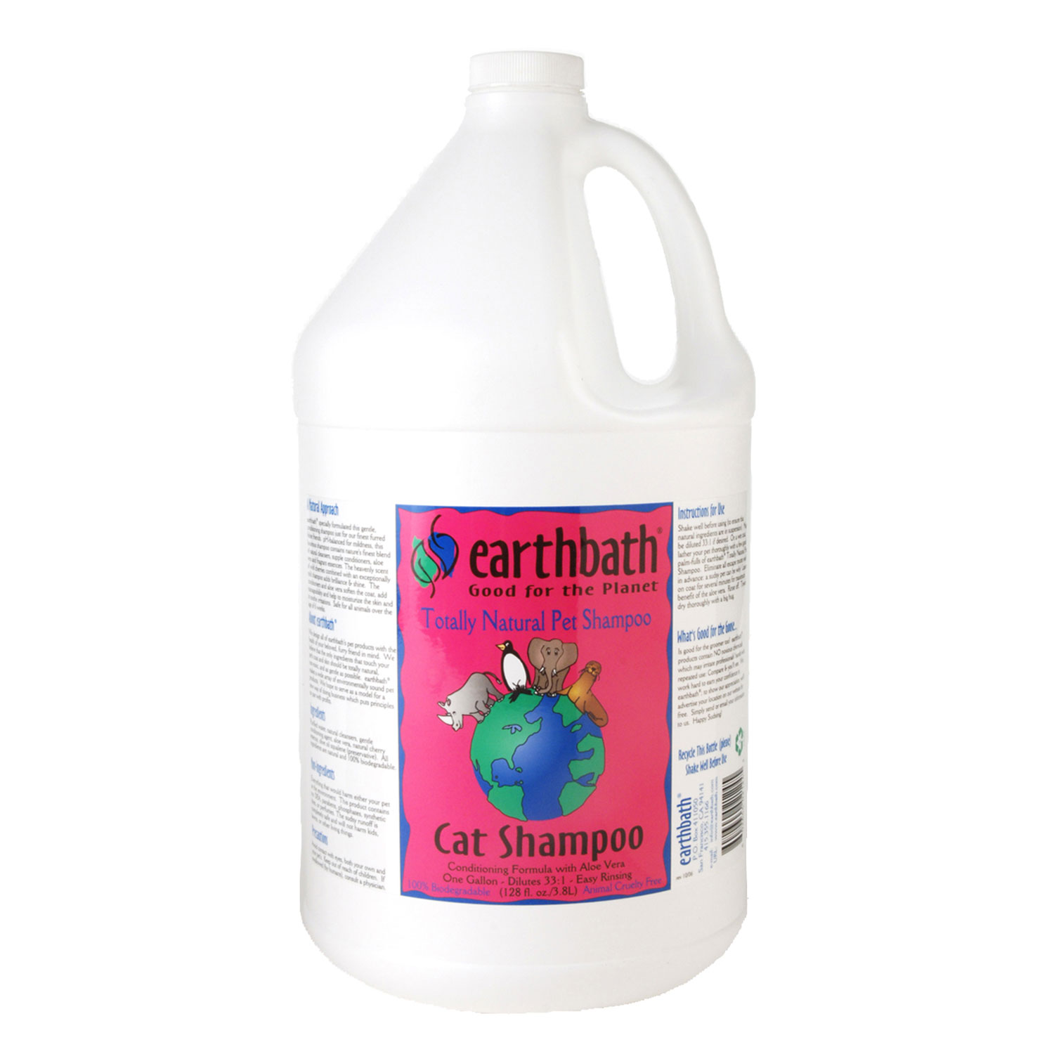 Earthbath Cat Shampoo Concentrate1Gallon Naturally For Pets