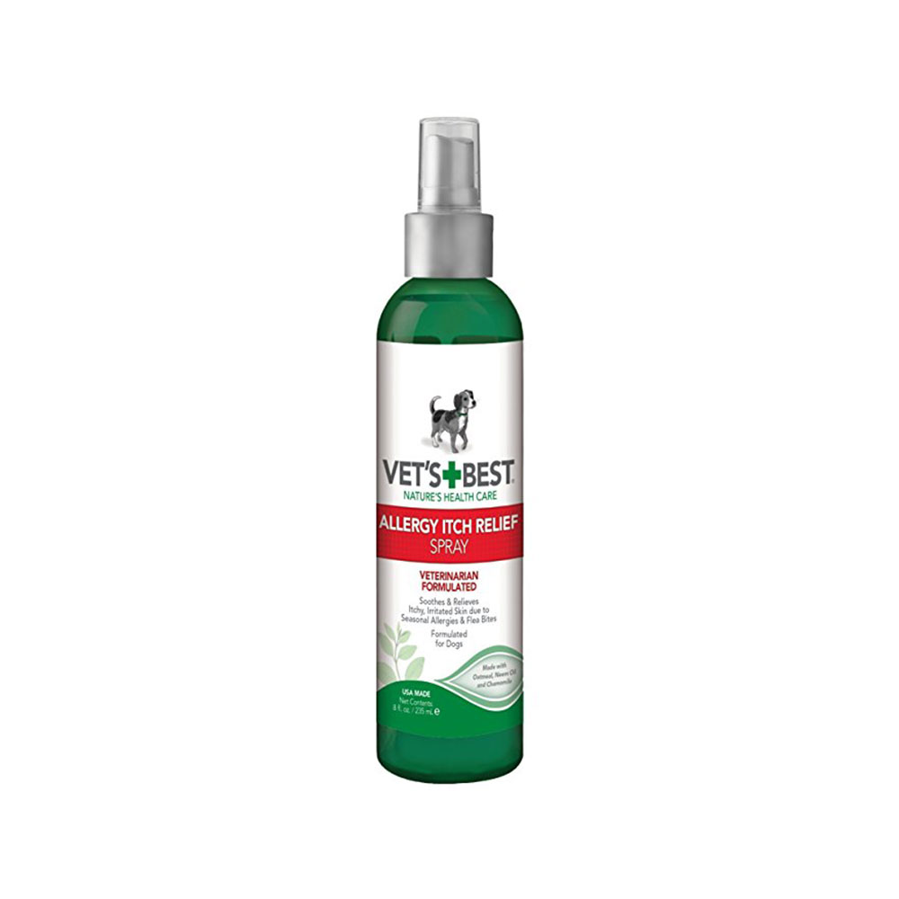 VETS+BEST ALLERGY ITCH RELIEF SPRAY 8oz Naturally For Pets